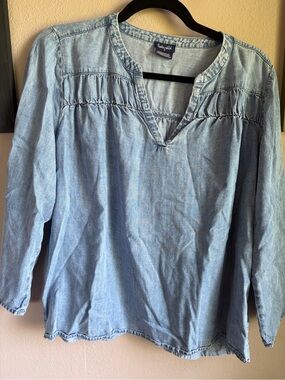 Chambray style top